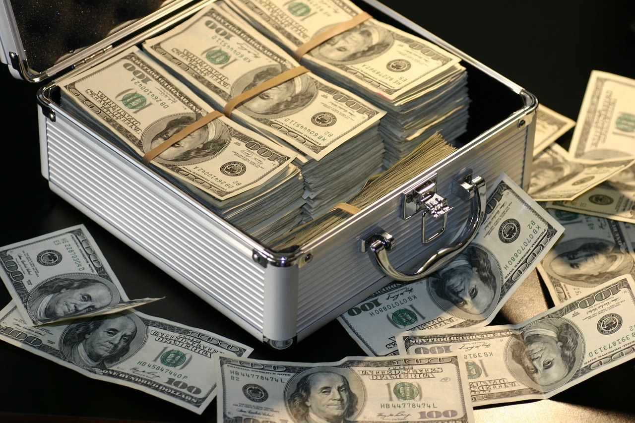 Briefcase of money