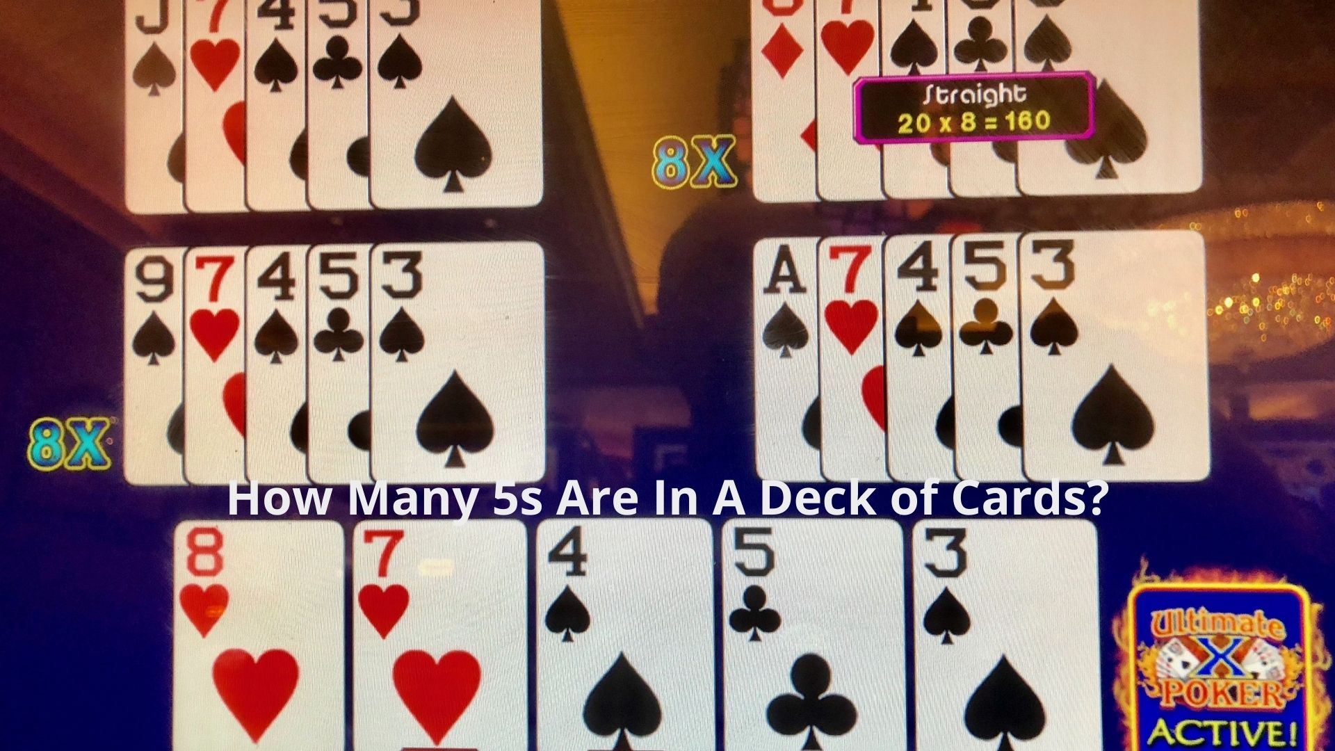 How Many 5s Are In A Deck Of Cards