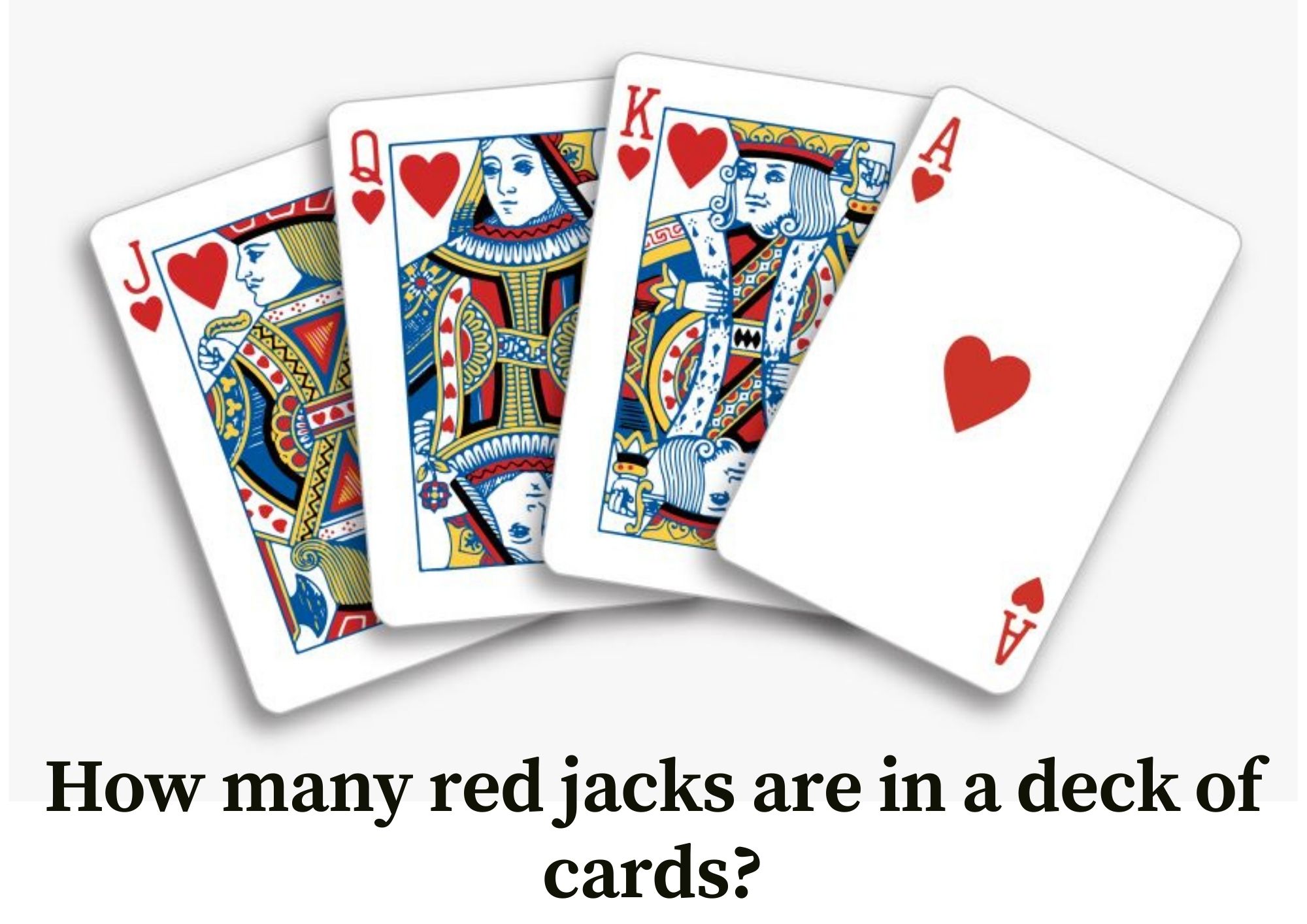 How many red jacks in a deck of cards