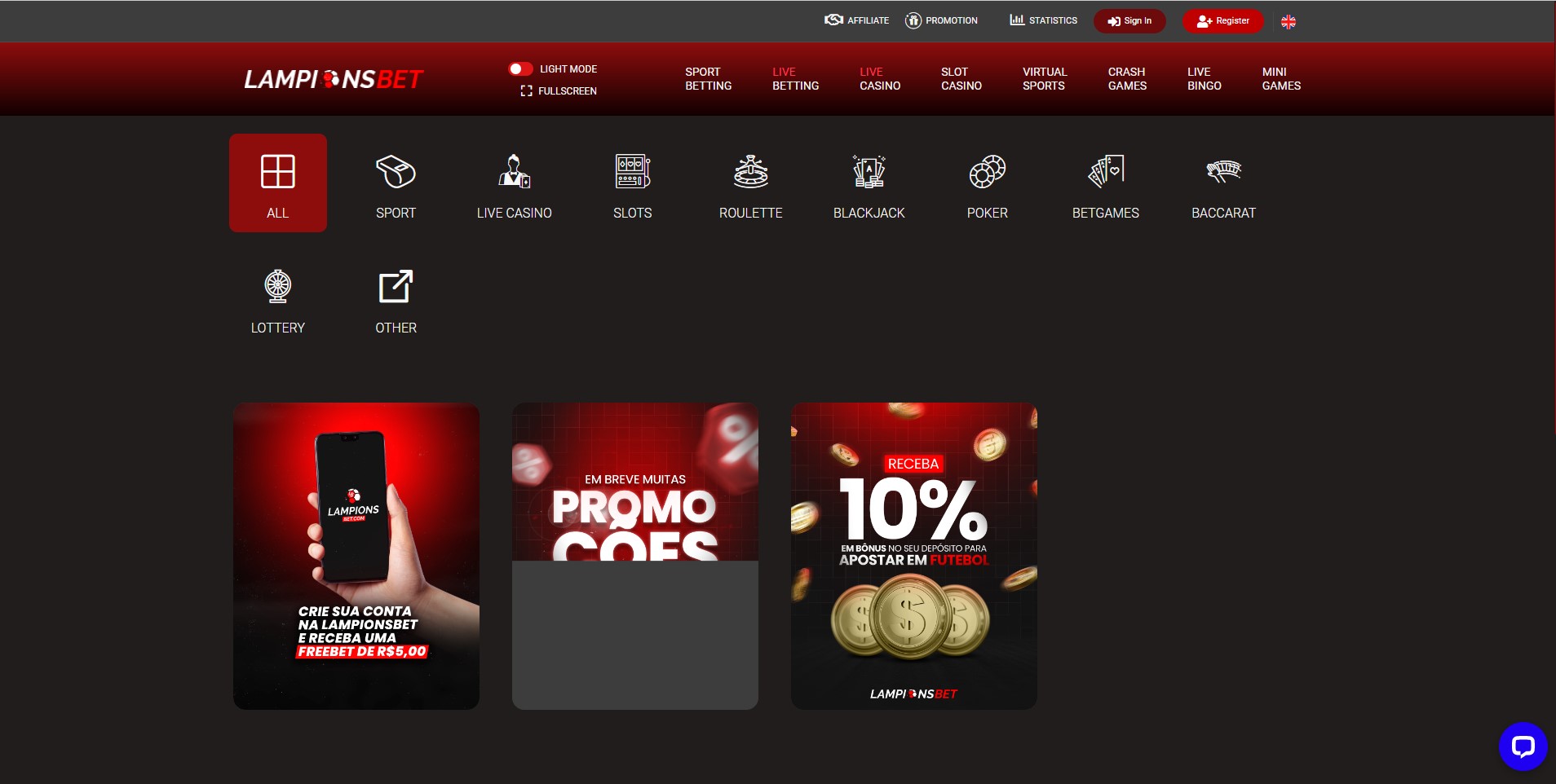 Lampionsbet promotions