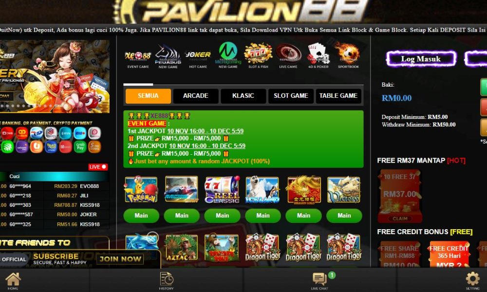 Pavilion88 Trusted Online Casino | Enjoy Unlimited Bets [2024 ]