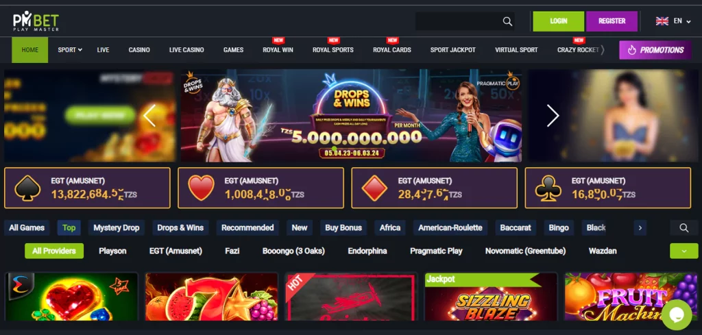 PMbet jackpots